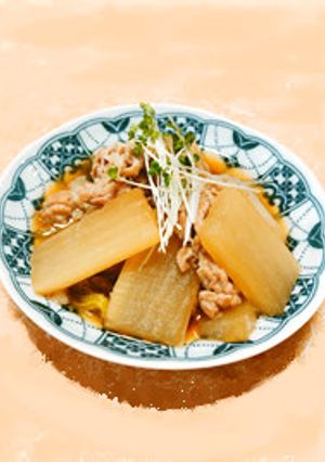 大根丸ごと～大根と豚ばら肉の煮物-レシピのメイン写真