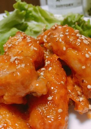 手羽中の唐揚げ〜ピリ辛ソース和え〜-レシピのメイン写真