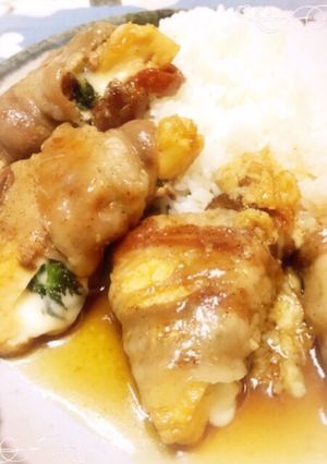 無水鍋 アムウェイ 厚揚げチーズの肉巻き-レシピのメイン写真