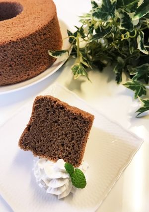 ココアシフォンケーキ-レシピのメイン写真