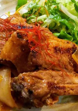 スペアリブの漬け込み焼き×SHiBORO-レシピのメイン写真