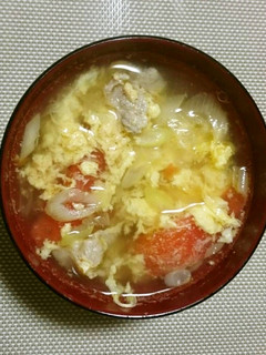 トマトと卵の中華風スープ-レシピのメイン写真