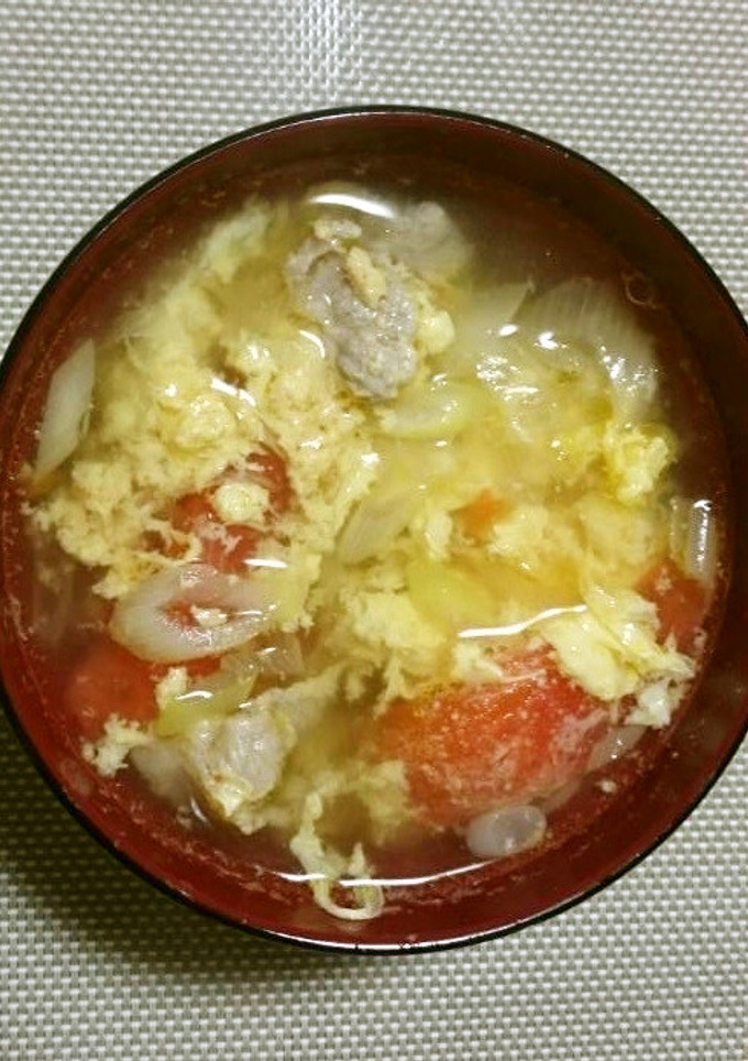 トマトと卵の中華風スープ-レシピのメイン写真