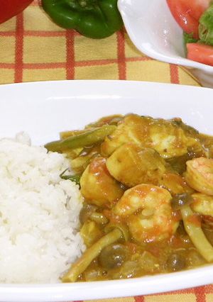 シーフードカレー（健康食）-レシピのメイン写真