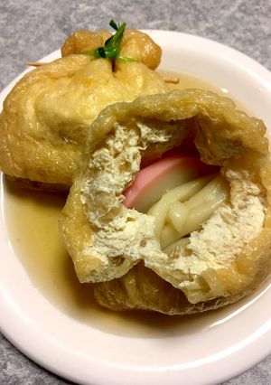 おでん用袋とじきつねうどん-レシピのメイン写真