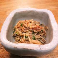 รูปของ えのきのサバ缶煮