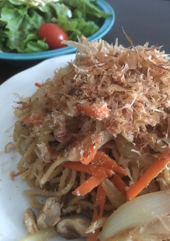 すりごまとかつおぶし！和風焼きそば-レシピのメイン写真