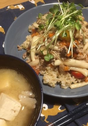 時短★きのこのそぼろあんかけ丼-レシピのメイン写真