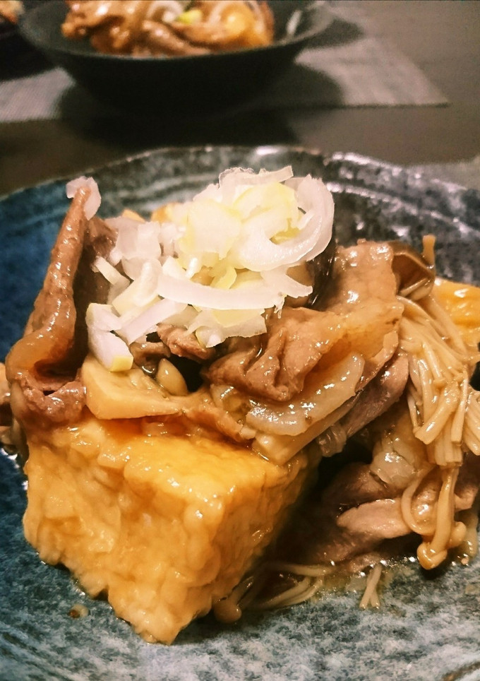 豚肉ときのこのあんかけ揚げ出し豆腐-レシピのメイン写真