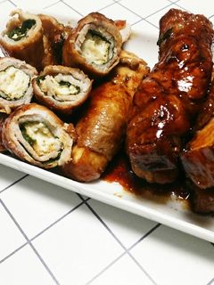 厚揚げ肉巻きのポン酢照り焼き♪-レシピのメイン写真
