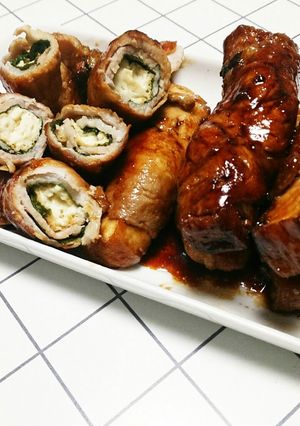 厚揚げ肉巻きのポン酢照り焼き♪-レシピのメイン写真