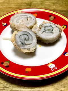 中はふんわり 太刀魚の大葉梅肉巻き天ぷら-レシピのメイン写真