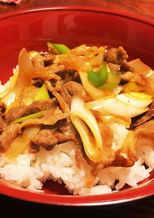 ピリ辛ネギ豚丼-レシピのメイン写真