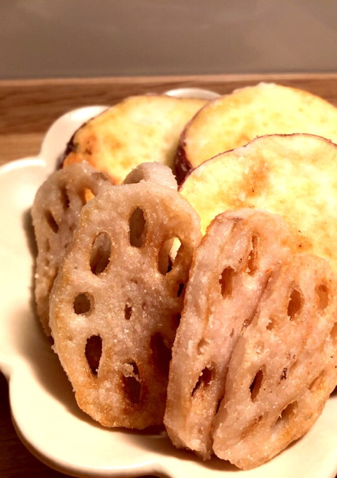 さつまいも、れんこんのサクサク揚げ-レシピのメイン写真