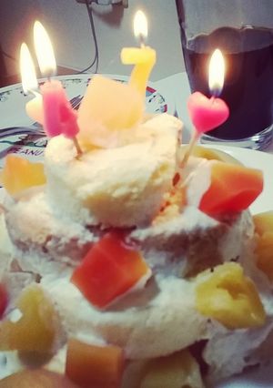 簡単♪ヤマザキのロールケーキでケーキ♡-レシピのメイン写真