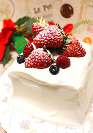 クリスマスに♪型不要ショートケーキ-レシピのメイン写真