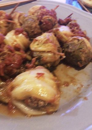 豆腐入り！ロール白菜のトマト煮込み-レシピのメイン写真