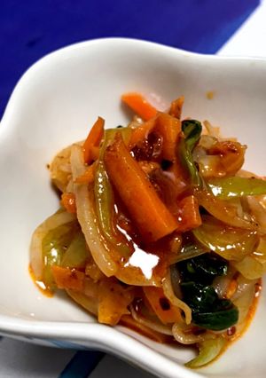 3色野菜のコチュジャン和え-レシピのメイン写真