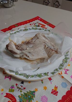 魚あら酒蒸し焼き-レシピのメイン写真