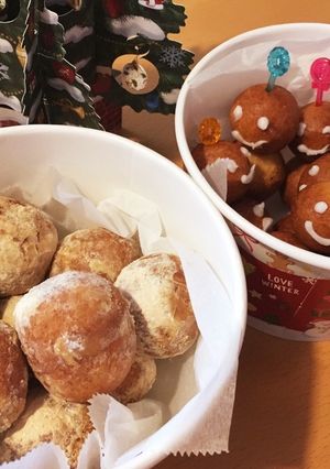 HMと牛乳だけ♪Xmasドーナツ☆-レシピのメイン写真