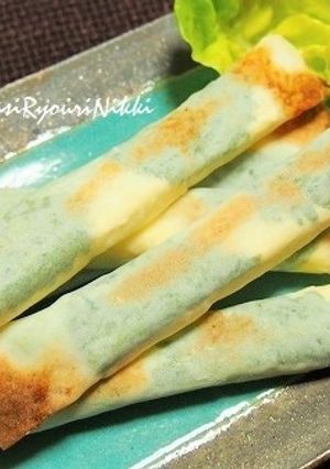 チーズとアスパラの焼き春巻きスティック-レシピのメイン写真
