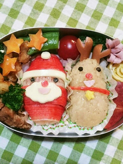 クリスマス弁当✨年中女子✨ 覚え書き-レシピのメイン写真