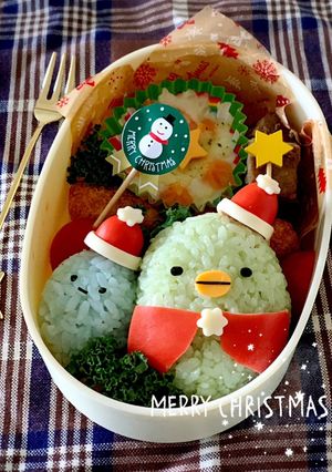 すみっコぐらしXmasキャラ弁ぺんぎん？-レシピのメイン写真
