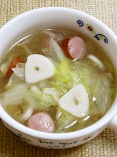 キャベツとウインナーソーセージのスープ-レシピのメイン写真
