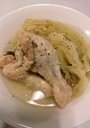 手羽元とキャベツの塩煮込み-レシピのメイン写真