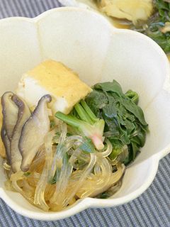 ちぢみほうれん草と春雨の炒め煮-レシピのメイン写真