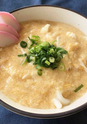 かき玉うどん（寄せ鍋つゆ）-レシピのメイン写真