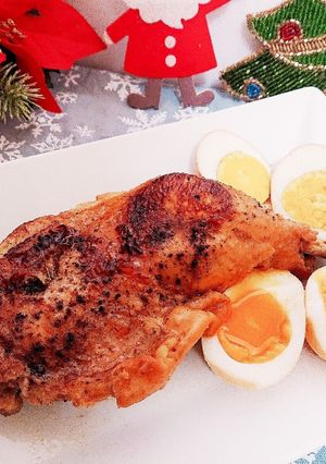 お酢でやわらか♡煮鶏【クリスマスチキン】-レシピのメイン写真