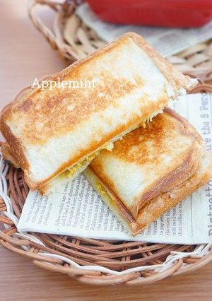キャベツとツナのカレーマヨホットサンド-レシピのメイン写真