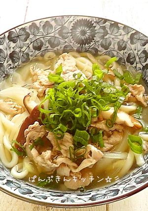ネギたっぷり♪肉うどん-レシピのメイン写真