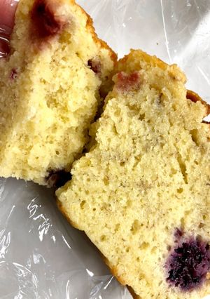 オリーブオイルバナナベリーパウンドケーキ-レシピのメイン写真