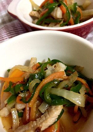 豚肉と野菜の胡麻油炒め-レシピのメイン写真