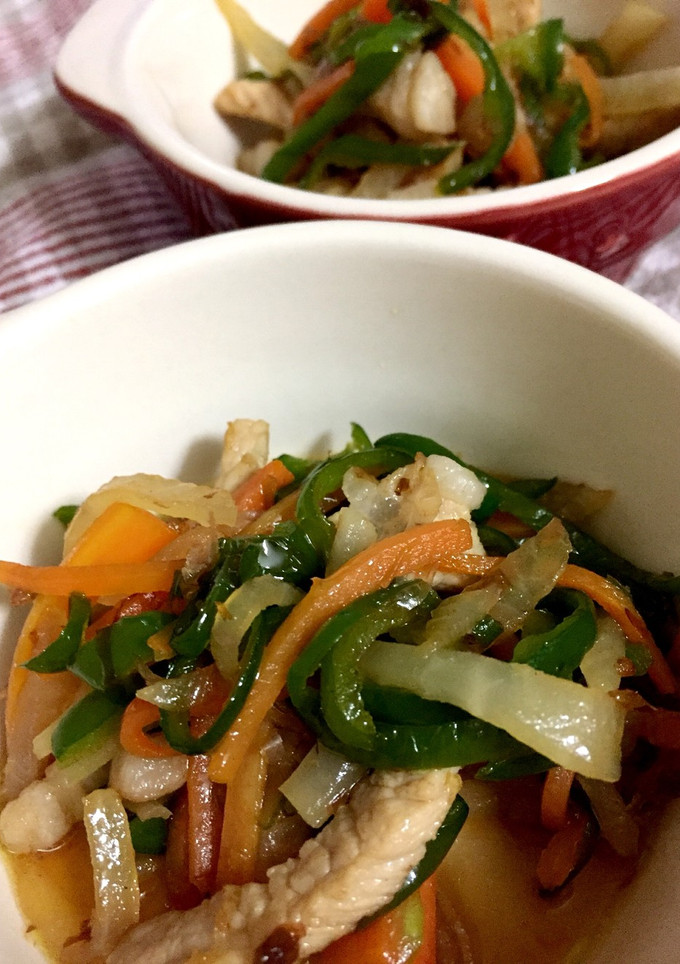 豚肉と野菜の胡麻油炒め-レシピのメイン写真