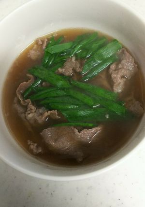 茅の舎だしで肉吸い-レシピのメイン写真