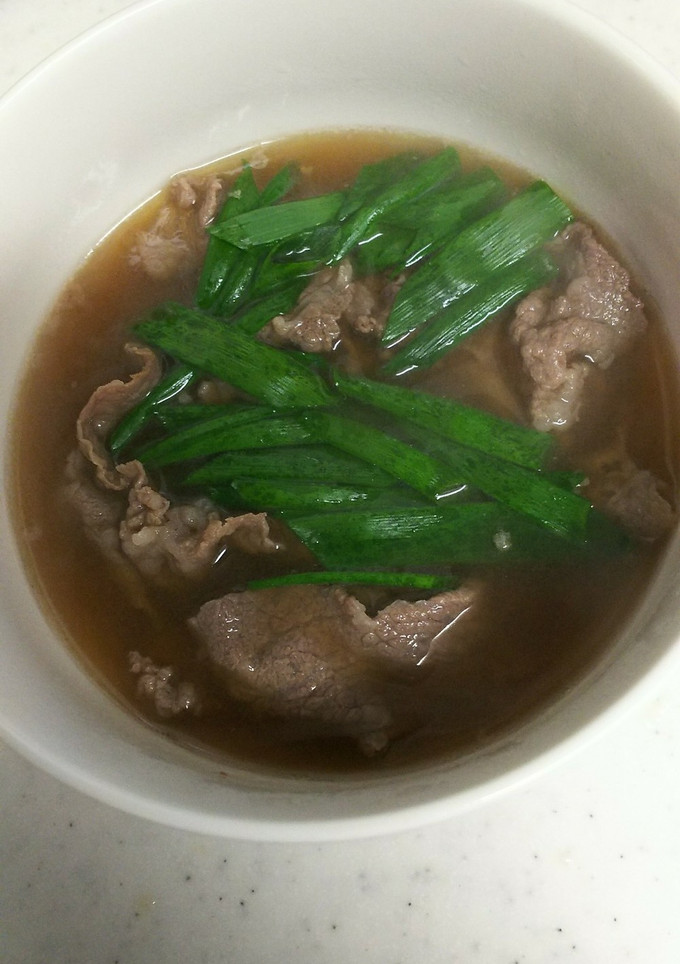 茅の舎だしで肉吸い-レシピのメイン写真