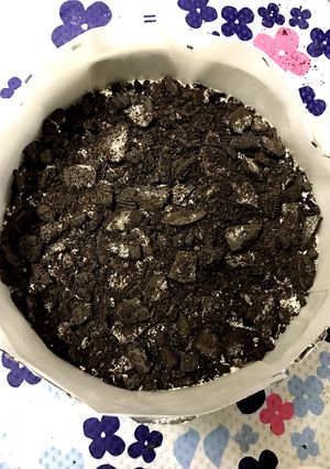 クッキングシートの敷き方（18㎝丸型）-レシピのメイン写真