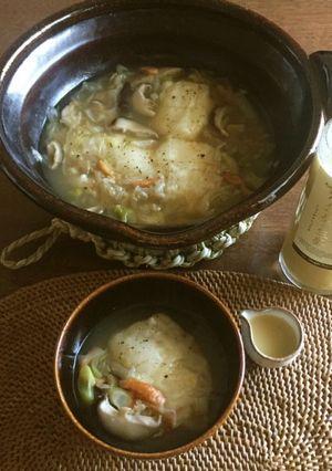 生姜と干しえびのスープ雑煮-レシピのメイン写真