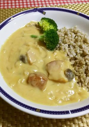 ★市販のルウで*シチューオンライス*♪-レシピのメイン写真