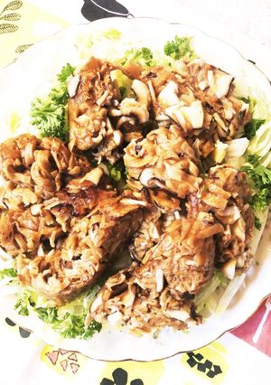 生シイタケと味付け板麩のクズとじ-レシピのメイン写真