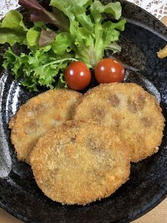 レンコンのはさみ揚げ 料亭風-レシピのメイン写真