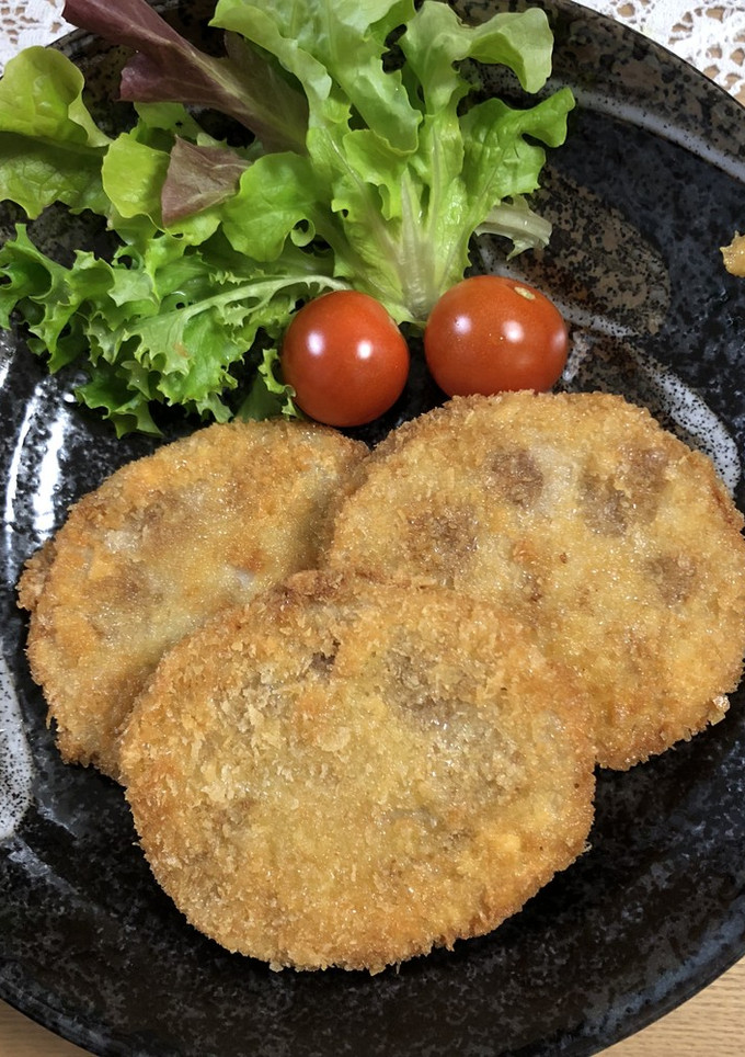 レンコンのはさみ揚げ 料亭風-レシピのメイン写真