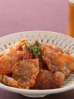 カリカリ鶏皮の甘酢絡め-レシピのメイン写真