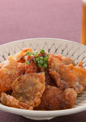 カリカリ鶏皮の甘酢絡め-レシピのメイン写真