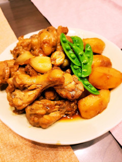 手羽元とじゃが芋のほっくり煮♡-レシピのメイン写真
