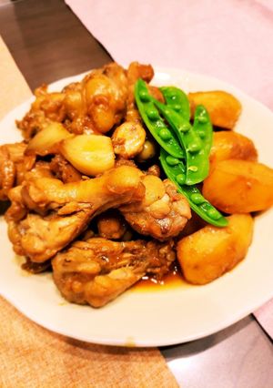 手羽元とじゃが芋のほっくり煮♡-レシピのメイン写真