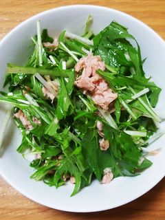 水菜とシーチキンのサラダ-レシピのメイン写真